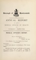 view [Report 1906] / Medical Officer of Health, Rawtenstall Borough.