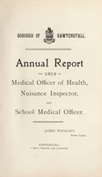 view [Report 1913] / Medical Officer of Health, Rawtenstall Borough.