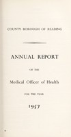 view [Report 1957] / Medical Officer of Health, Reading County Borough.