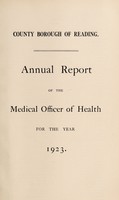 view [Report 1923] / School Medical Officer of Health, Reading County Borough.