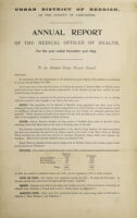 view [Report 1895] / Medical Officer of Health, Reddish U.D.C.