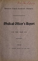 view [Report 1913] / Medical Officer of Health, Redruth Urban Sanitary District.