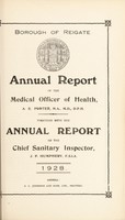 view [Report 1928] / Medical Officer of Health, Reigate Borough.