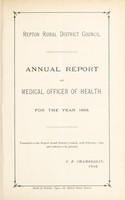 view [Report 1895] / Medical Officer of Health, Repton R.D.C.