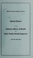 view [Report 1965] / Medical Officer of Health, Repton R.D.C.