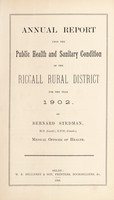 view [Report 1902] / Medical Officer of Health, Riccall R.D.C.