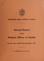 view [Report 1971] / Medical Officer of Health, Richmond (Yorkshire) R.D.C.