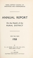 view [Report 1958] / Medical Officer of Health, Ringwood & Fordingbridge R.D.C.