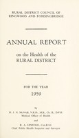 view [Report 1959] / Medical Officer of Health, Ringwood & Fordingbridge R.D.C.