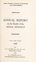 view [Report 1966] / Medical Officer of Health, Ringwood & Fordingbridge R.D.C.