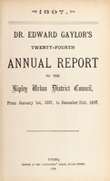 view [Report 1897] / Medical Officer of Health, Ripley U.D.C.