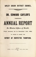 view [Report 1903] / Medical Officer of Health, Ripley U.D.C.