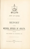 view [Report 1894] / Medical Officer of Health, Ripon City.