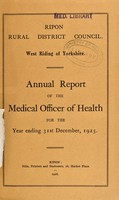 view [Report 1913] / Medical Officer of Health, Ripon R.D.C.