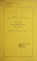 view [Report 1947] / Medical Officer of Health, River Blyth Port Health Authority.