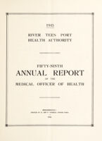 view [Report 1945] / Medical Officer of Health, River Tees Port Health Authority.