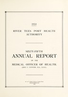 view [Report 1951] / Medical Officer of Health, River Tees Port Health Authority.