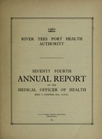 view [Report 1960] / Medical Officer of Health, River Tees Port Health Authority.