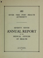 view [Report 1965] / Medical Officer of Health, River Tees Port Health Authority.