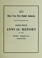 view [Report 1971] / Medical Officer of Health, River Tees Port Health Authority.