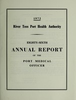 view [Report 1972] / Medical Officer of Health, River Tees Port Health Authority.