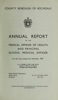 view [Report 1967] / Medical Officer of Health and School Medical Officer of Health, Rochdale County Borough.