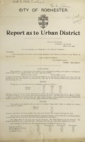 view [Report 1905] / Medical Officer of Health, Rochester City and Port.