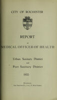 view [Report 1935] / Medical Officer of Health, Rochester City and Port.