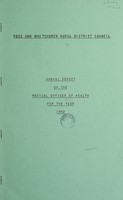 view [Report 1962] / Medical Officer of Health, Ross & Whitchurch R.D.C.