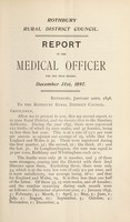 view [Report 1897] / Medical Officer of Health, Rothbury R.D.C.