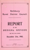 view [Report 1903] / Medical Officer of Health, Rothbury R.D.C.