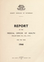 view [Report 1944] / Medical Officer of Health, Rotherham County Borough.