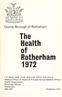 view [Report 1972] / Medical Officer of Health, Rotherham County Borough.