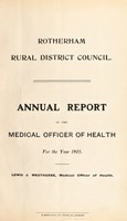 view [Report 1905] / Medical Officer of Health, Rotherham R.D.C.