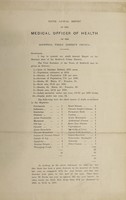 view [Report 1900] / Medical Officer of Health, Rothwell (Northamptonshire) U.D.C.