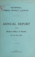 view [Report 1944] / Medical Officer of Health, Rothwell (Northamptonshire) U.D.C.