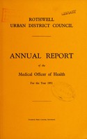 view [Report 1951] / Medical Officer of Health, Rothwell (Northamptonshire) U.D.C.