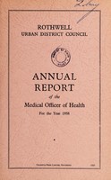 view [Report 1958] / Medical Officer of Health, Rothwell (Northamptonshire) U.D.C.