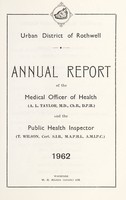 view [Report 1962] / Medical Officer of Health, Rothwell (Yorkshire) U.D.C.