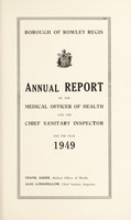 view [Report 1949] / Medical Officer of Health, Rowley Regis Borough.