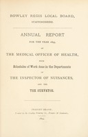 view [Report 1893] / Medical Officer of Health, Rowley Regis Local Board / U.D.C.