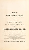 view [Report 1902] / Medical Officer of Health, Royston (Hertfordshire) U.D.C.