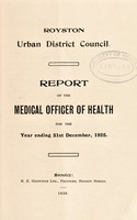view [Report 1925] / Medical Officer of Health, Royston (Yorkshire) U.D.C.
