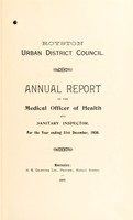 view [Report 1936] / Medical Officer of Health, Royston (Yorkshire) U.D.C.