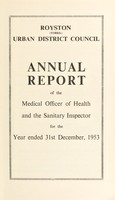 view [Report 1953] / Medical Officer of Health, Royston (Yorkshire) U.D.C.