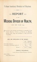 view [Report 1894] / Medical Officer of Health, Royton U.D.C.