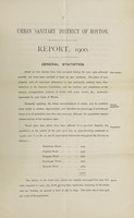 view [Report 1900] / Medical Officer of Health, Royton U.D.C.