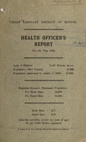 view [Report 1920] / Medical Officer of Health, Royton U.D.C.