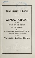 view [Report 1947] / Medical Officer of Health, Rugby R.D.C.