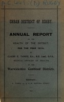 view [Report 1914] / Medical Officer of Health, Rugby U.D.C.